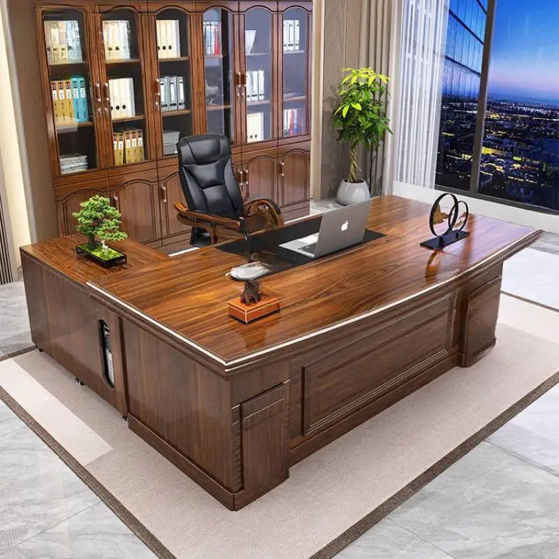 Zhio Modern Wooden Executive Office Workstation Desk