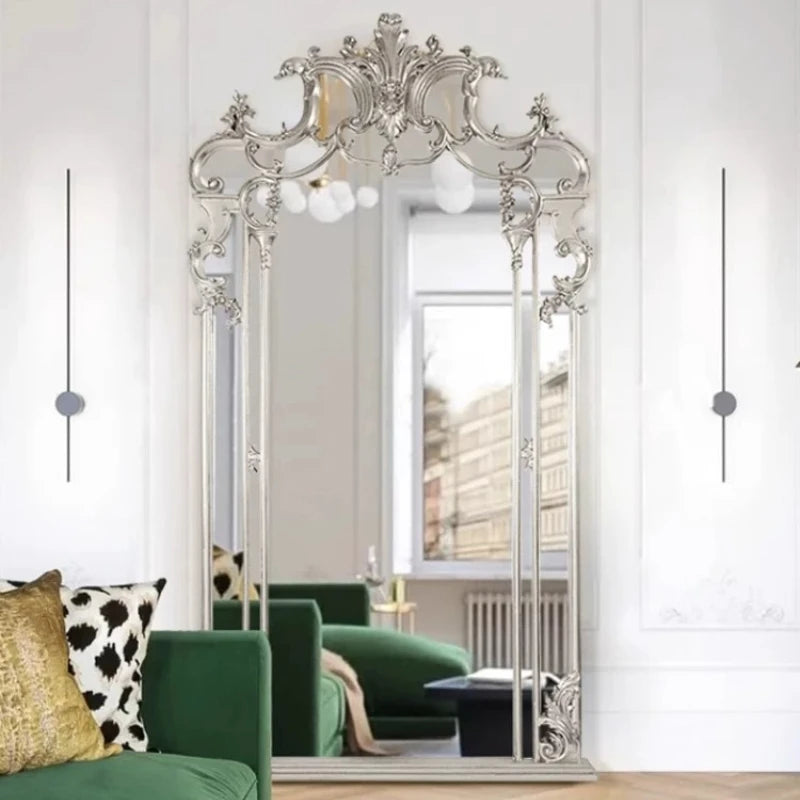 ZHIO Standing Decorative Mirror Arched Bedroom Decor