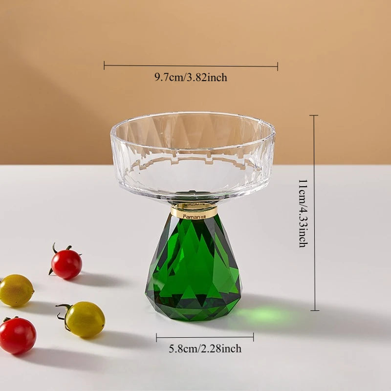K9 Crystal Glass Cake Stand,Crystal Glass Fruit Plate, Display Desserts Holder for Wedding Cakes Serving Platters