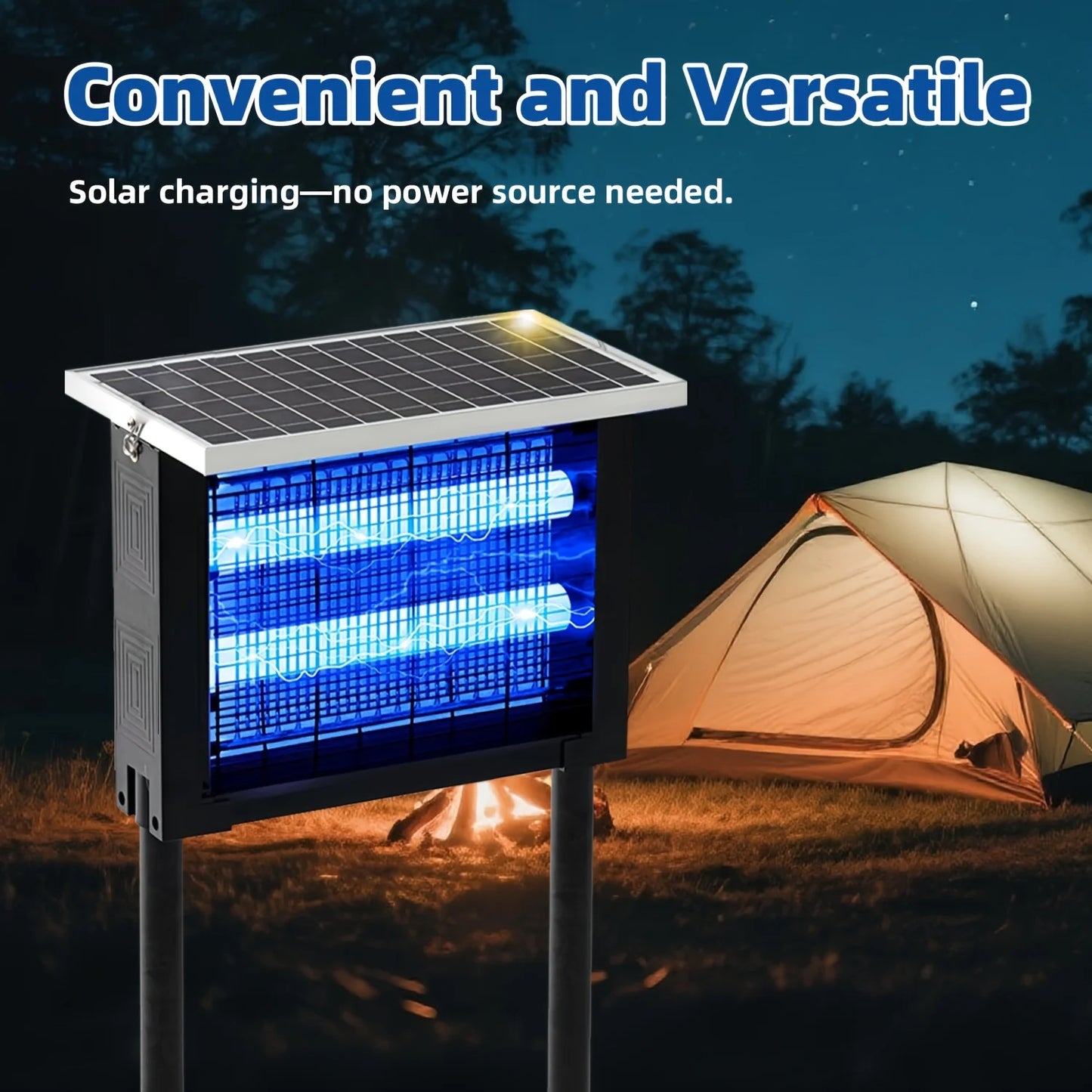 Powerful Solar Bug Zapper Outdoor Portable Mosquito Zapper