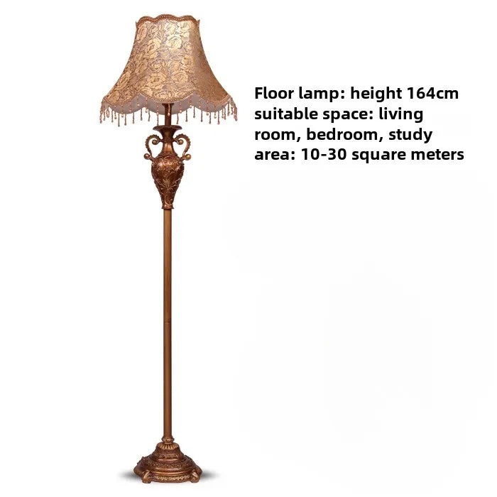 Vintage Resin Base Floor Lamp Decorative Home Interior Lighting