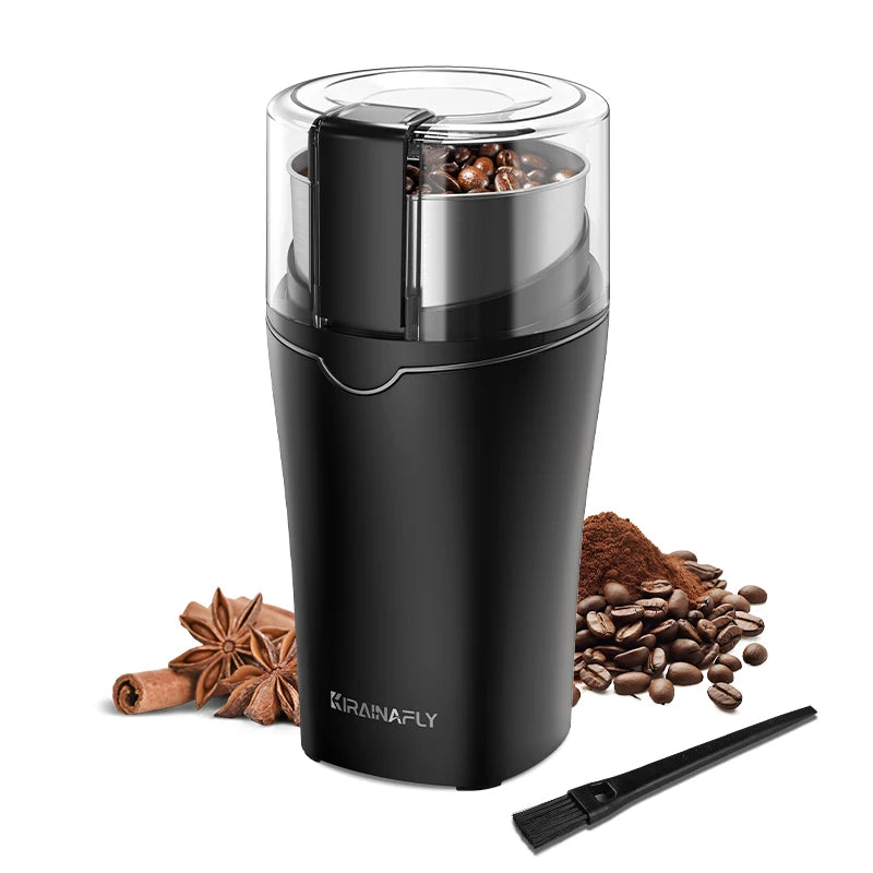KIRAINAFLY Professional Coffee Grinder With Removable Stainless Cup 300W