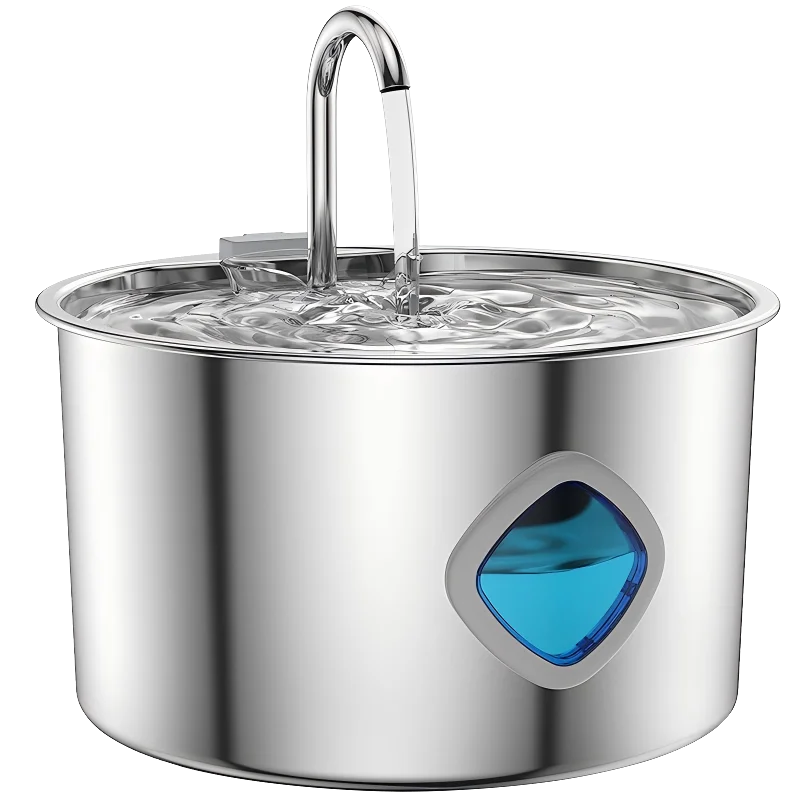 JLVDXN Automatic Cat Water Fountain Stainless Steel With Filter