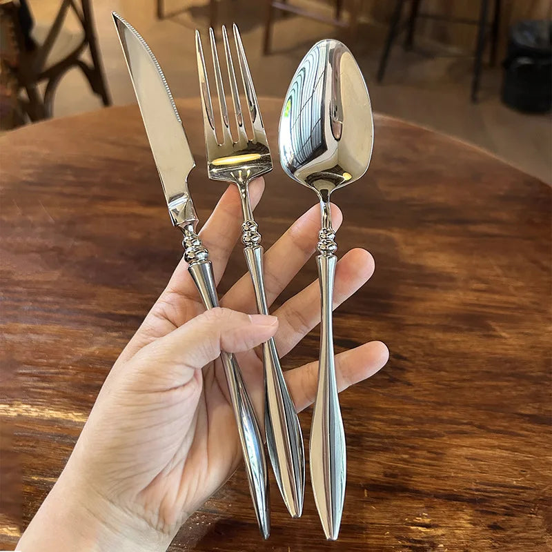 304 Stainless Steel Coffee Spoon Western Style Tableware Spoon Set