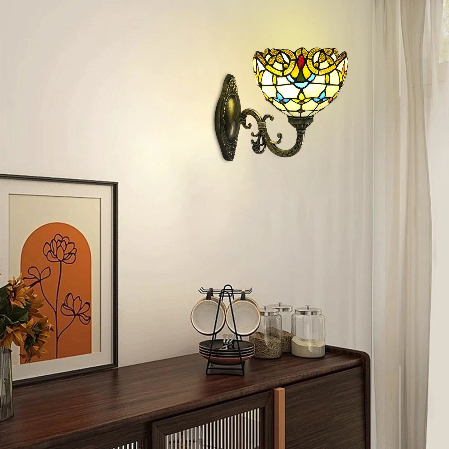 Vintage Dome Wall Lamp Retro Light For Living Room Staircase