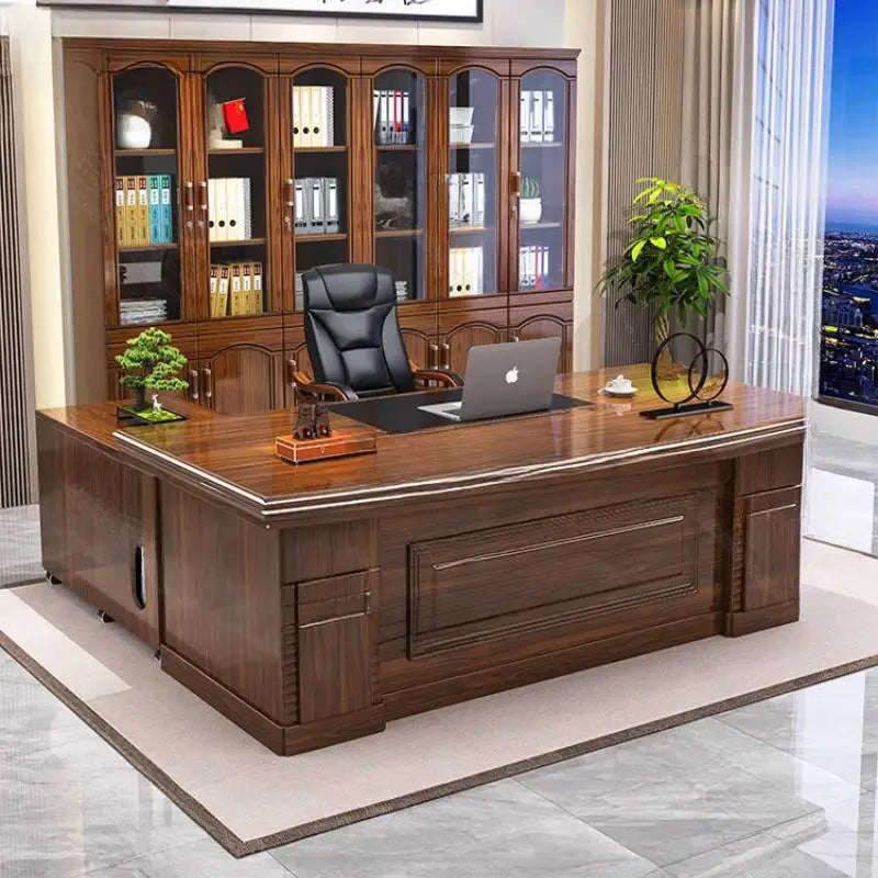 Zhio Modern Wooden Executive Office Workstation Desk