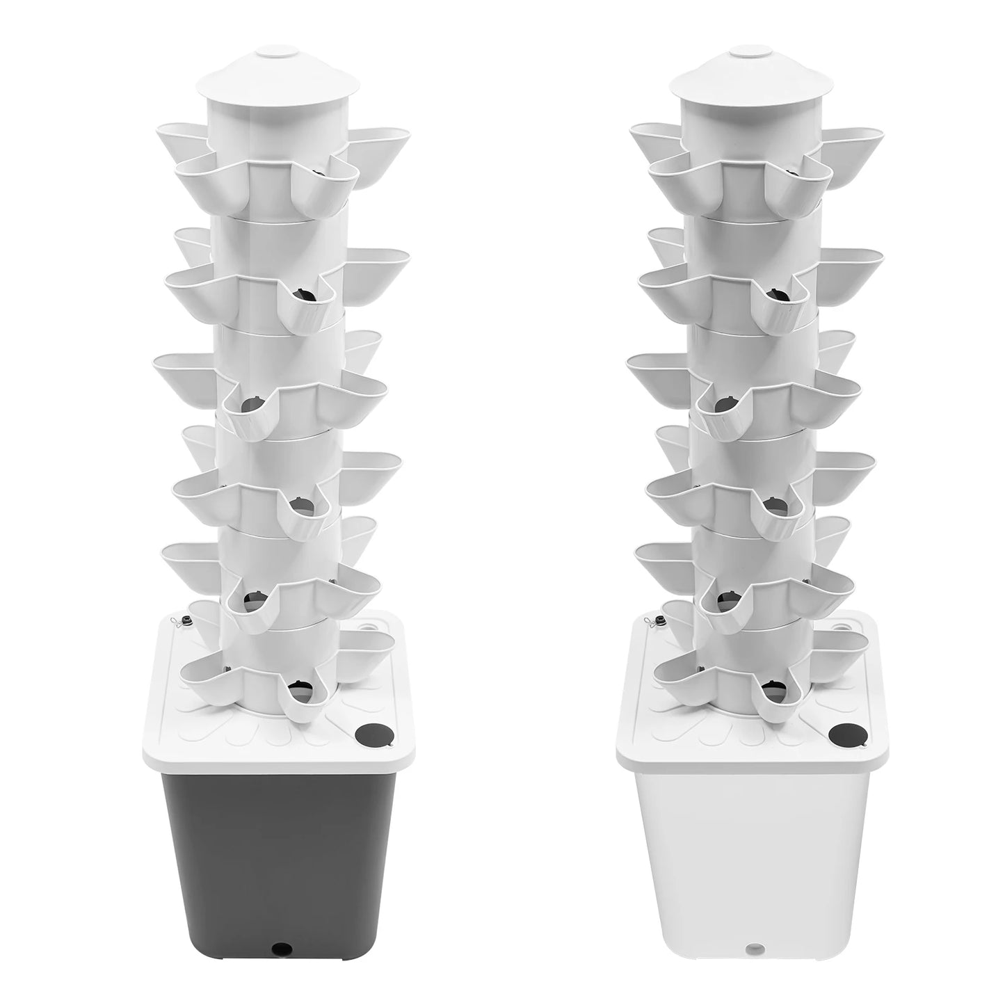 Six-Tier Hydroponics Vertical Garden Tower With 30 Planting Holes