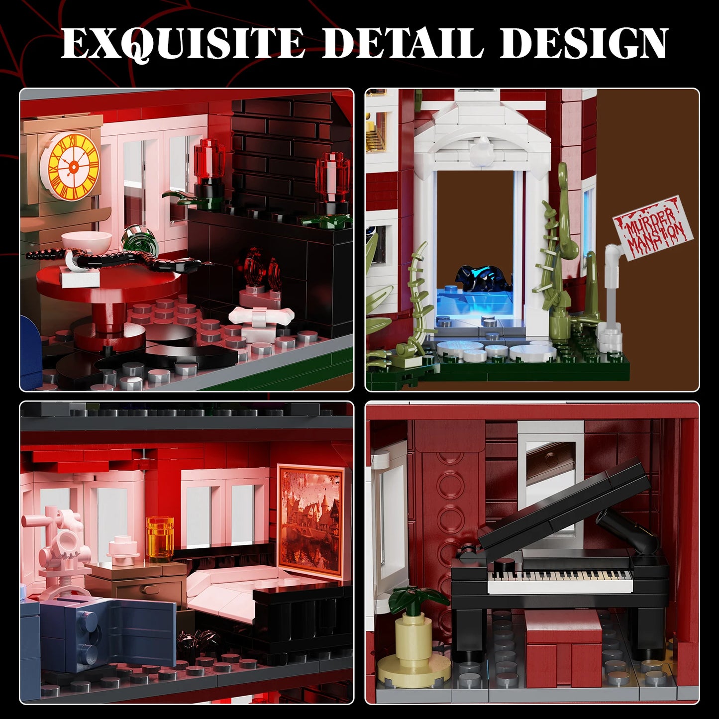 Murder House Building Blocks Set Horror Story Home Decor Gift