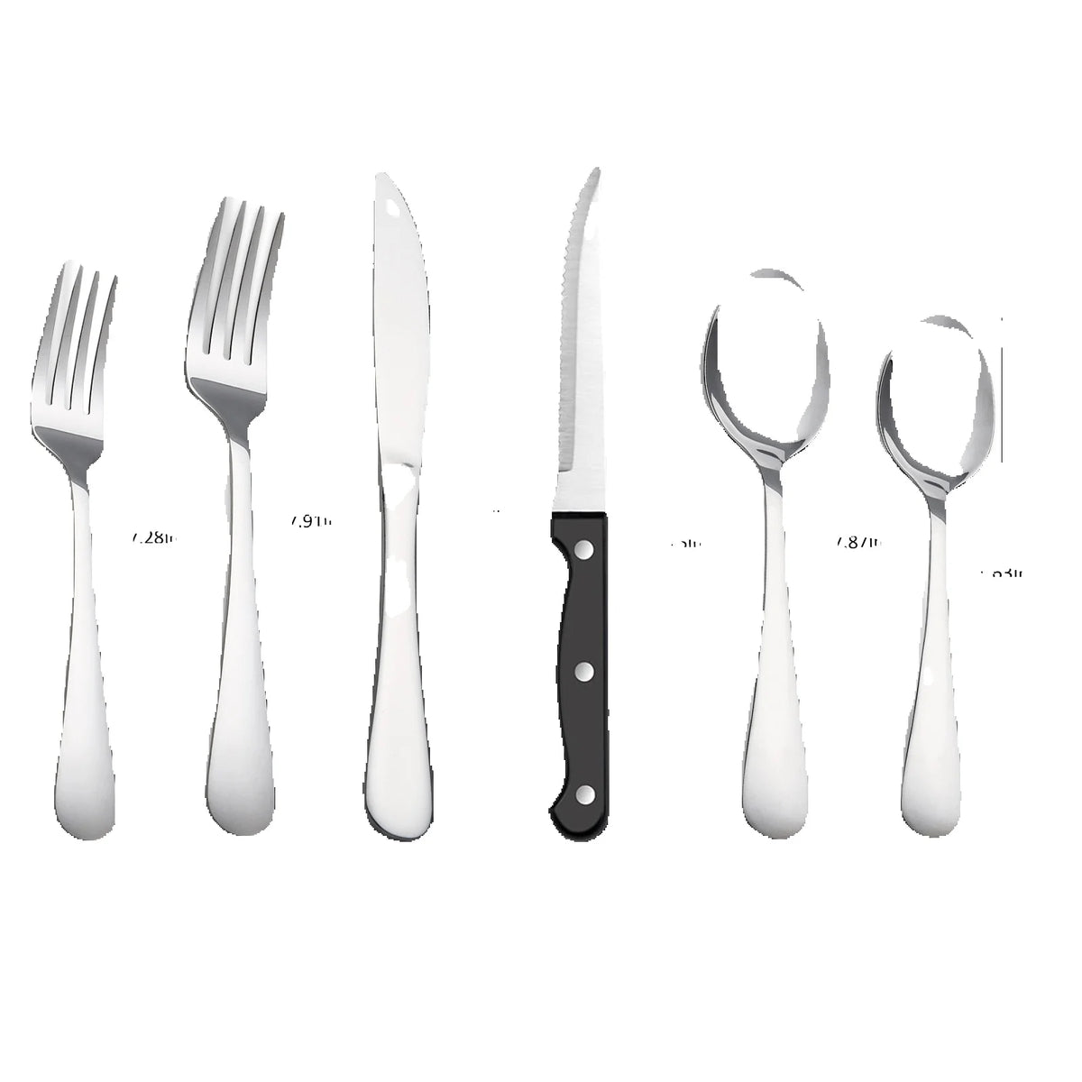 HanSMART Stainless Steel Flatware Set Mirror Polished Cutlery