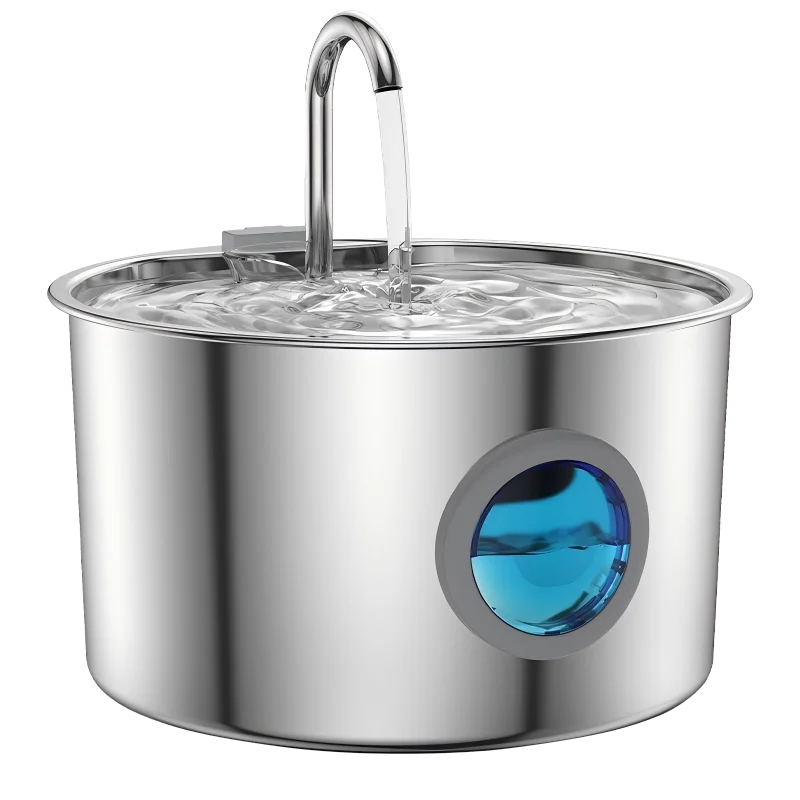 JLVDXN Automatic Cat Water Fountain Stainless Steel With Filter