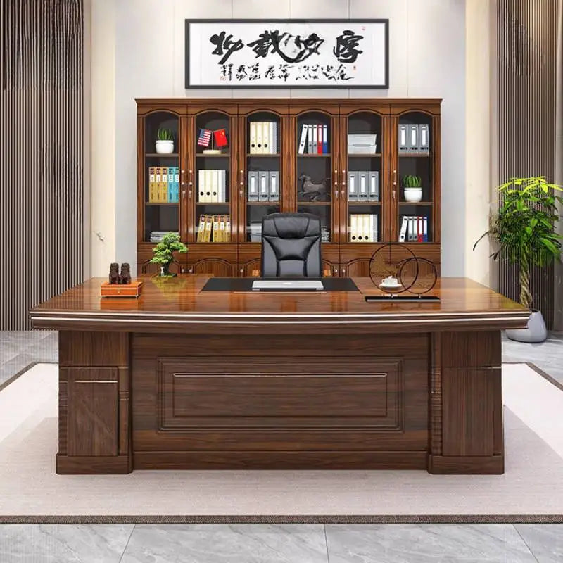 Zhio Modern Wooden Executive Office Workstation Desk