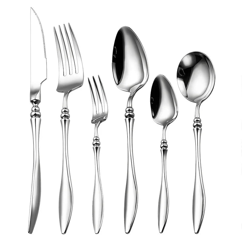 304 Stainless Steel Coffee Spoon Western Style Tableware Spoon Set